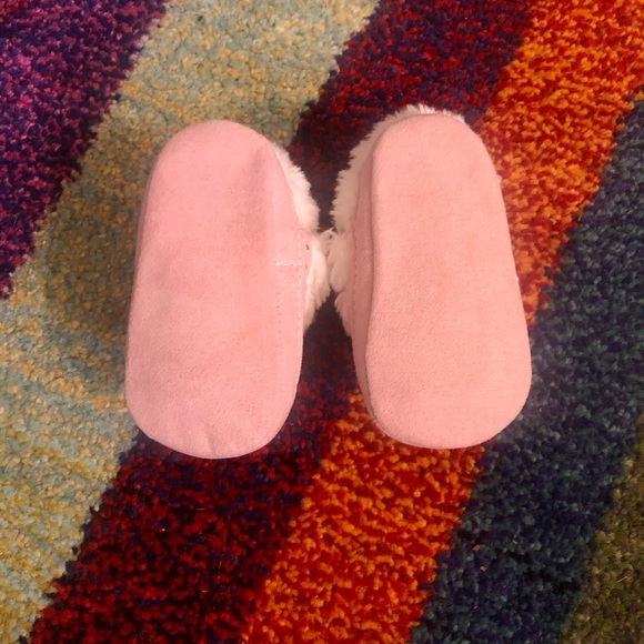 PINK BABY BOOTIES WITH FUR - Picture 5 of 8
